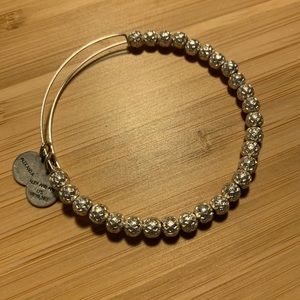 Alex & Ani Beaded Bangle - Shiny Silver